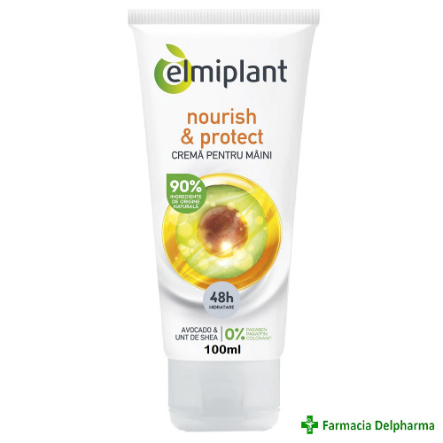 Crema maini nutritiva Nourish & Protect x 100 ml, Elmiplant