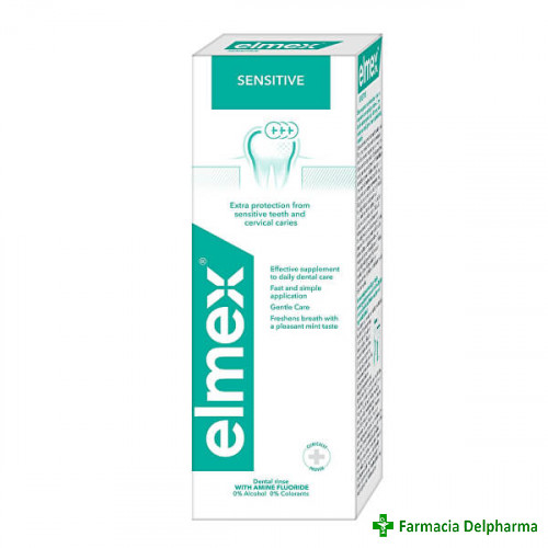 Apa de gura Sensitive x 400 ml, Elmex