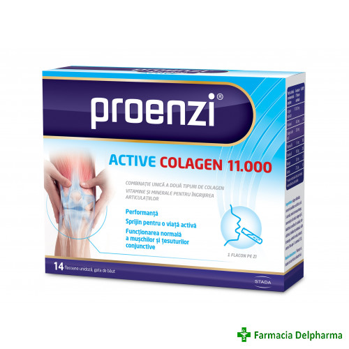 Proenzi Active Colagen 11000 x 14 flacoane, Walmark