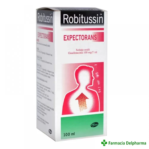 Robitussin expectorans sirop 100 mg/5 ml x 100 ml, Pfizer