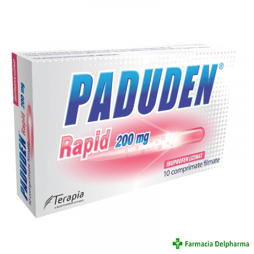 Paduden Rapid 200 mg x 10 compr., Terapia