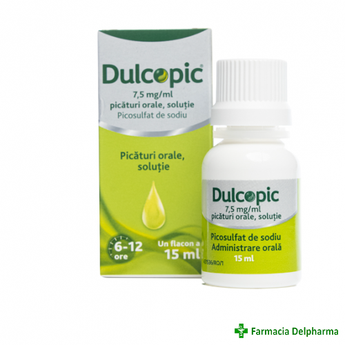 Dulcopic 7,5 mg/ml picaturi orale solutie x 15 ml, Sanofi