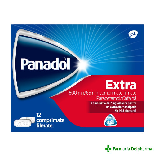 Panadol Extra 500 mg/65 mg x 12 compr., GSK