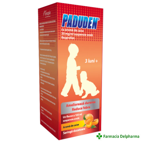 Paduden suspensie orala 20 mg/ml cu aroma de caise x 100 ml, Terapia