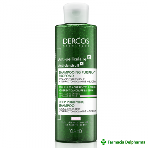 Sampon antimatreata purificator Dercos x 250 ml, Vichy