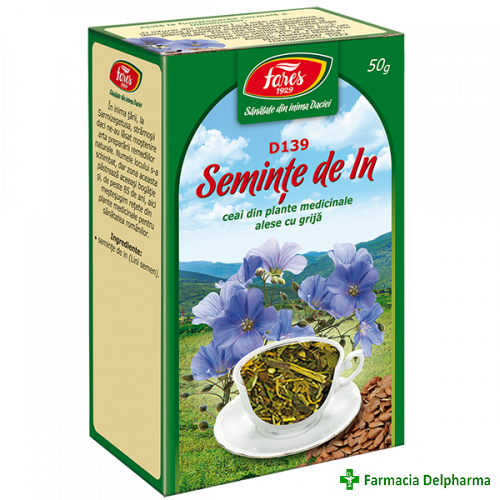 Ceai Seminte de In D139 x 50g, Fares