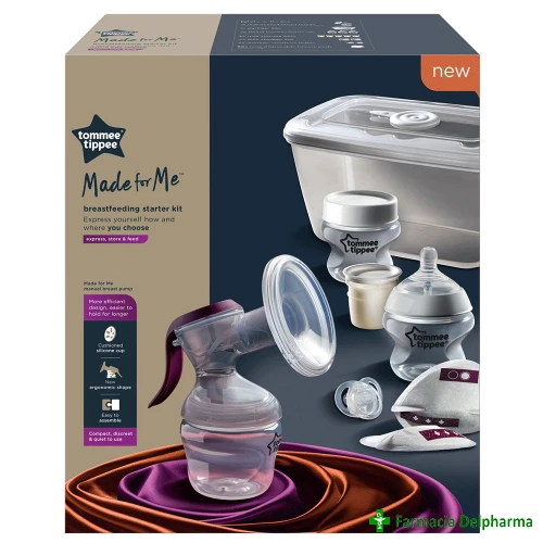 Set de alaptare cu pompa san manuala si accesorii Made for Me TT0089, Tommee Tippee