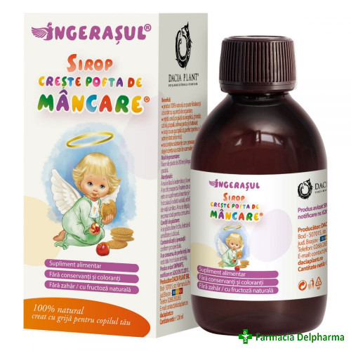 Ingerasul sirop creste pofta de mancare x 200ml