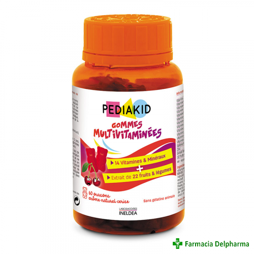 Pediakid Gommes Multivitamine jeleuri x 60 buc., Laboratoires Ineldea