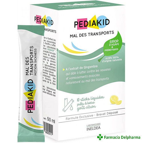 Pediakid Mal de Transports 10 stickuri x 5 ml, Laboratoires Ineldea