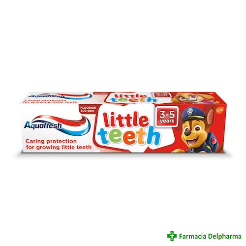 Pasta de dinti copii Little Teeth 3-5 ani x 50 ml, Aquafresh