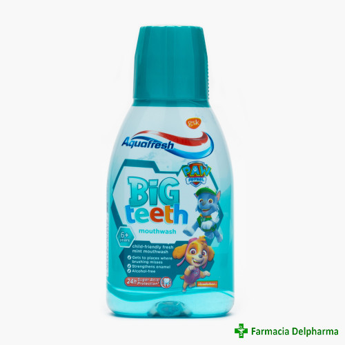 Apa de gura copii Big Teeth Mint Paw Patrol x 300 ml, Aquafresh