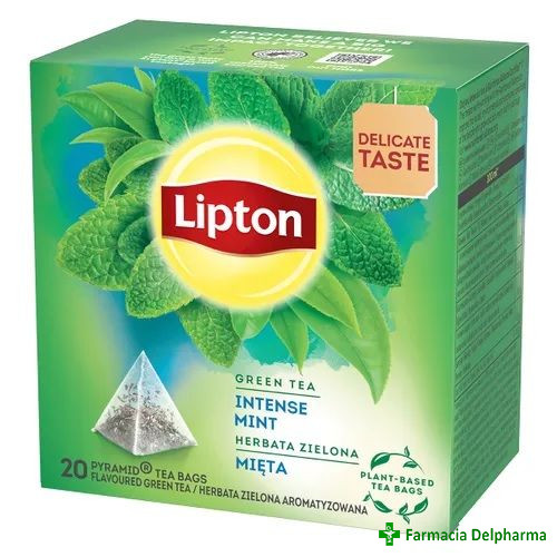 Ceai Verde cu Menta x 20 plicuri, Lipton