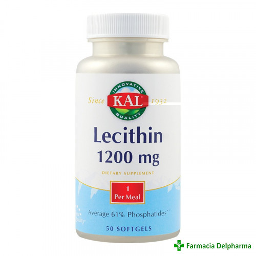 Lecithin 1200 mg Kal x 50 caps., Secom