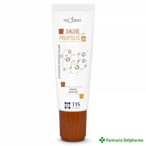 Gel cu salvie si propolis Tisodent x 20 ml, Tis Farmaceutic