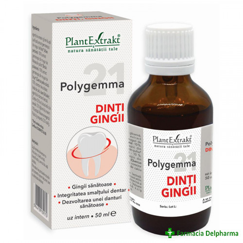 Polygemma 21 Dinti si Gingii x 50 ml, PlantExtrakt