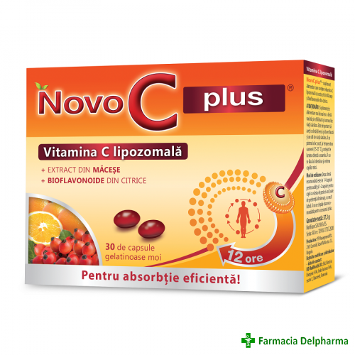 Novo C Plus (Vitamina C lipozomala) x 30 caps. moi, Medhealth
