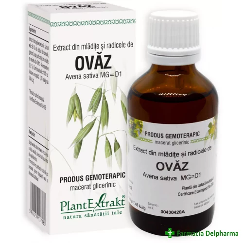 Extract din Mladite si Radicele de Ovaz x 50 ml, PlantExtrakt