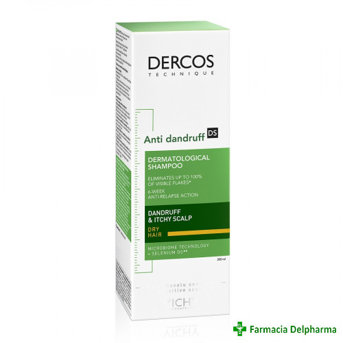 Sampon antimatreata pentru par normal-uscat Dercos  x 200 ml, Vichy