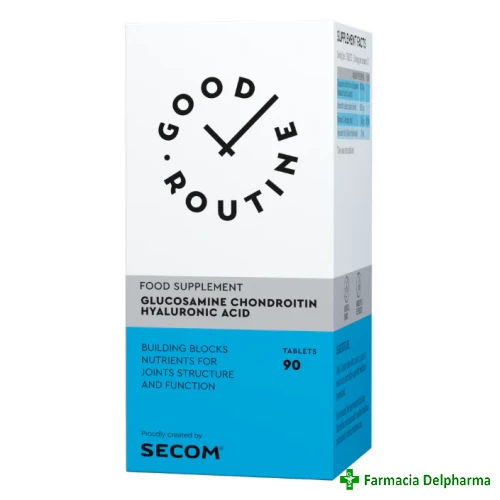 Glucosamine Chondroitin Hyaluronic Acid Good Routine x 90 compr., Secom