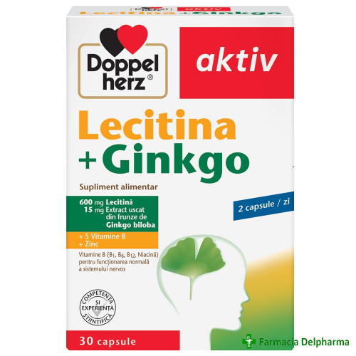 Lecitina + Ginkgo x 30 caps., Doppelherz
