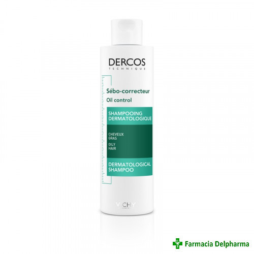 Sampon sebocorector pentru par gras Dercos x 200 ml, Vichy