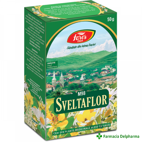 Ceai Sveltaflor M98 x 50g, Fares