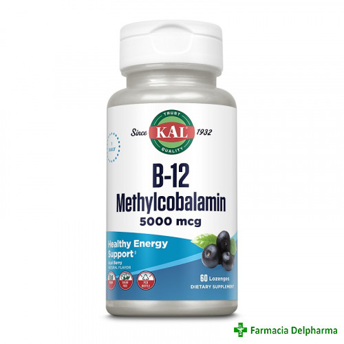 Vitamina B12 Methylcobalamin 5000 mcg Kal x 60 compr. supt, Secom