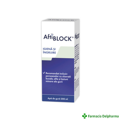 Aftiblock apa de gura x 200 ml, Zdrovit