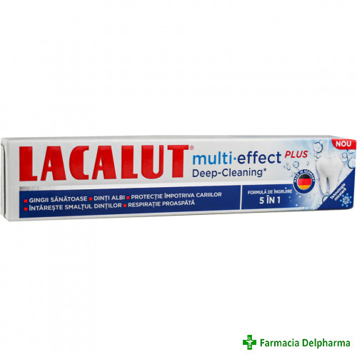 Pasta de dinti Lacalut Multi-Effect Deep Cleaning 5 in 1 x 75 ml, Zdrovit
