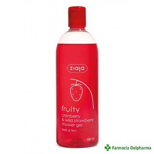 Gel de dus cu merisoare si capsuni salbatice (Fruity) x 500 ml, Ziaja