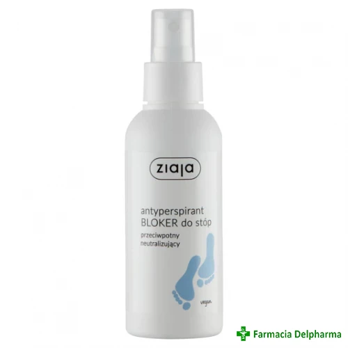 Spray pentru picioare antiperspirant blocker (Ziaja Foot Care) x 100 ml, Ziaja