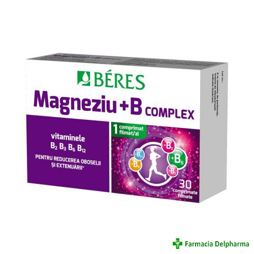 Magneziu + B Complex x 30 compr. film., Beres Pharmaceuticals