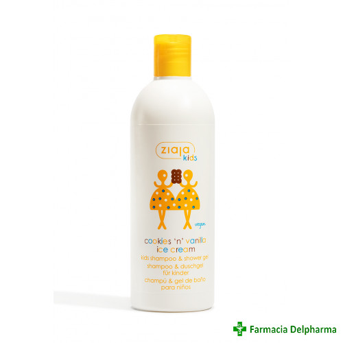 Sampon & gel de dus cu aroma de prajituri si inghetata vanilie (Ziaja Kids) x 400 ml, Ziaja