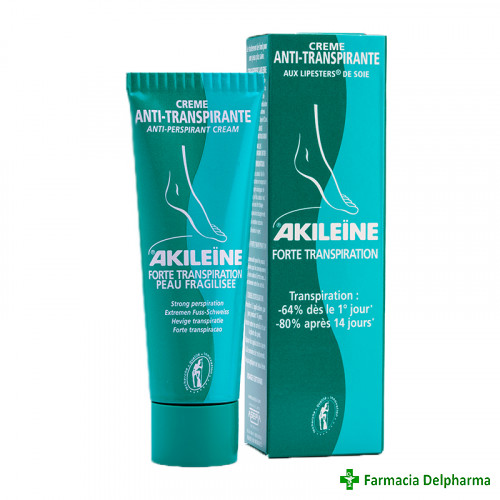 Crema antiperspiranta picioare Akileine x 50 ml, Asepta