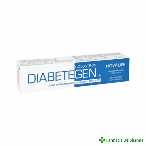 Diabetegen crema pentru regenerarea tesuturilor x 15 g, Genoscope