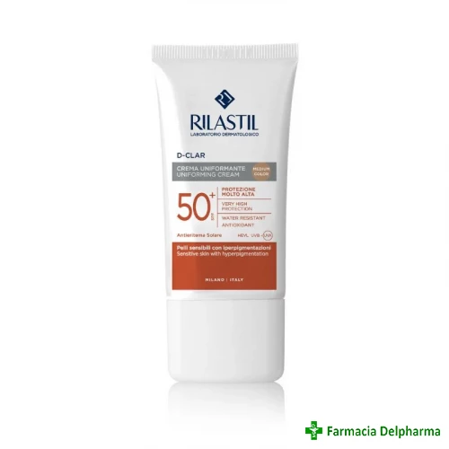 D-Clar crema colorata pentru uniformizare SPF50+ (Sun System) x 40 ml, Rilastil