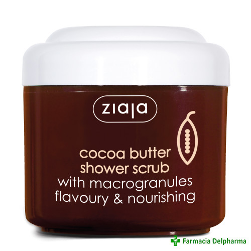 Scrub de dus cu macrogranule cu unt de cacao (Cocoa Butter) x 200 ml, Ziaja