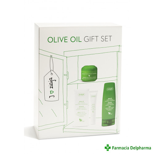 Set Crema de fata x 50 ml + Crema de ochi x 15 ml + Crema de maini x 80 ml (Olive Oil) Gift Set, Ziaja