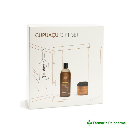 Set Gel de dus x 500 ml + Scrub Exfoliant x 200 ml (Cupuacu) Gift Set, Ziaja