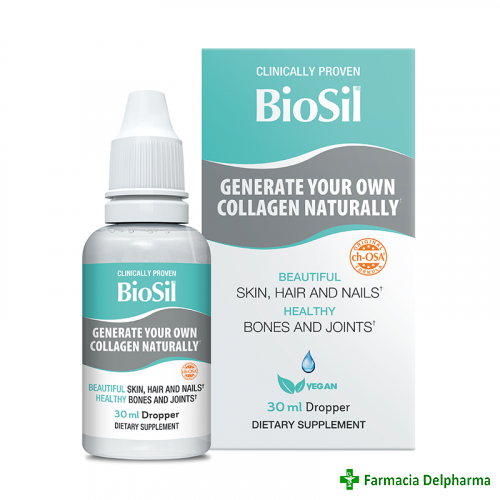BioSil picaturi generator avansat de colagen x 30 ml, Bio Minerals