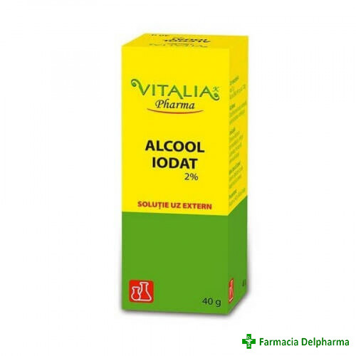 Alcool Iodat 2% x 40 g, Vitalia