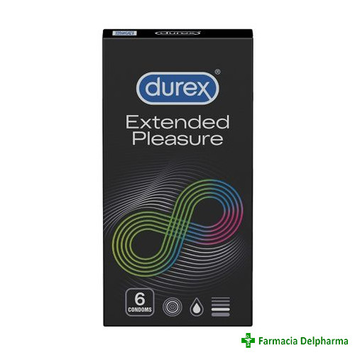 Prezervative Durex Extended Pleasure x 6 buc.,Durex
