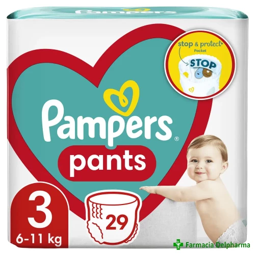 Scutece Pampers Pants Nr. 3 6-11 kg x 29 buc.