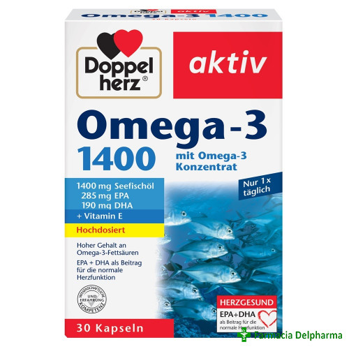 Omega 3 1400mg x 30 caps., Doppelherz