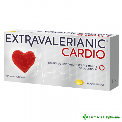Extravalerianic Cardio x 15 caps. moi, Biofarm