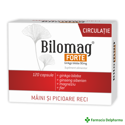 Bilomag Forte Circulatie x 120 caps., Zdrovit