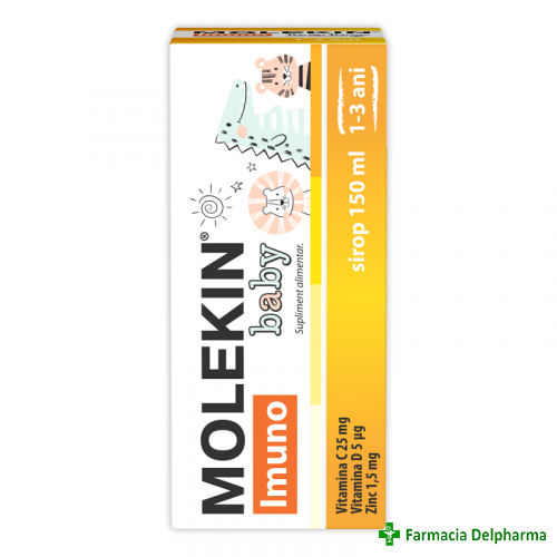 Molekin Imuno Baby 1-3 ani sirop x 150 ml, Zdrovit