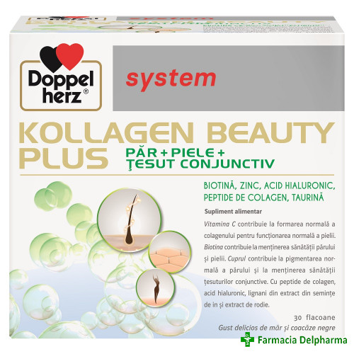 Kollagen Beauty Plus x 30 flacoane, Doppelherz