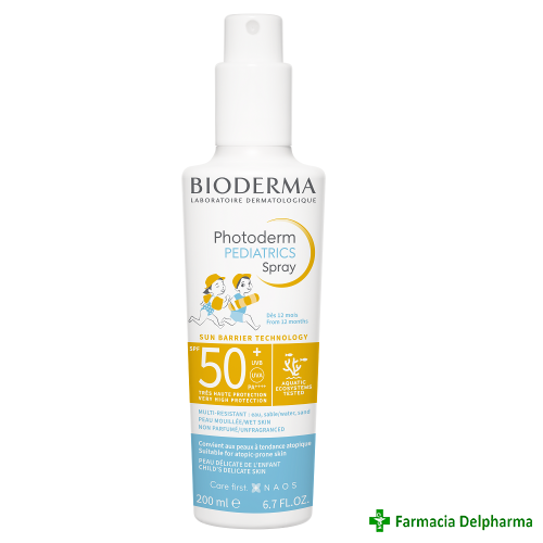 Photoderm Pediatrics spray protectie solara SPF50+ x 200 ml, Bioderma